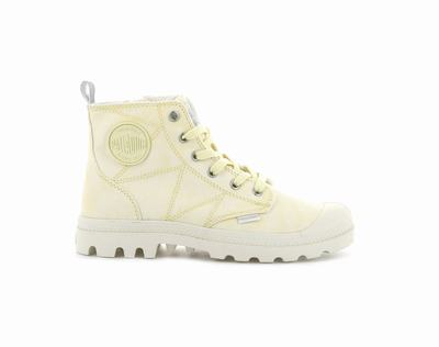 Botas Palladium PAMPA ZIP DESERTWASH Mujer Amarillo | Costa Rica-68923